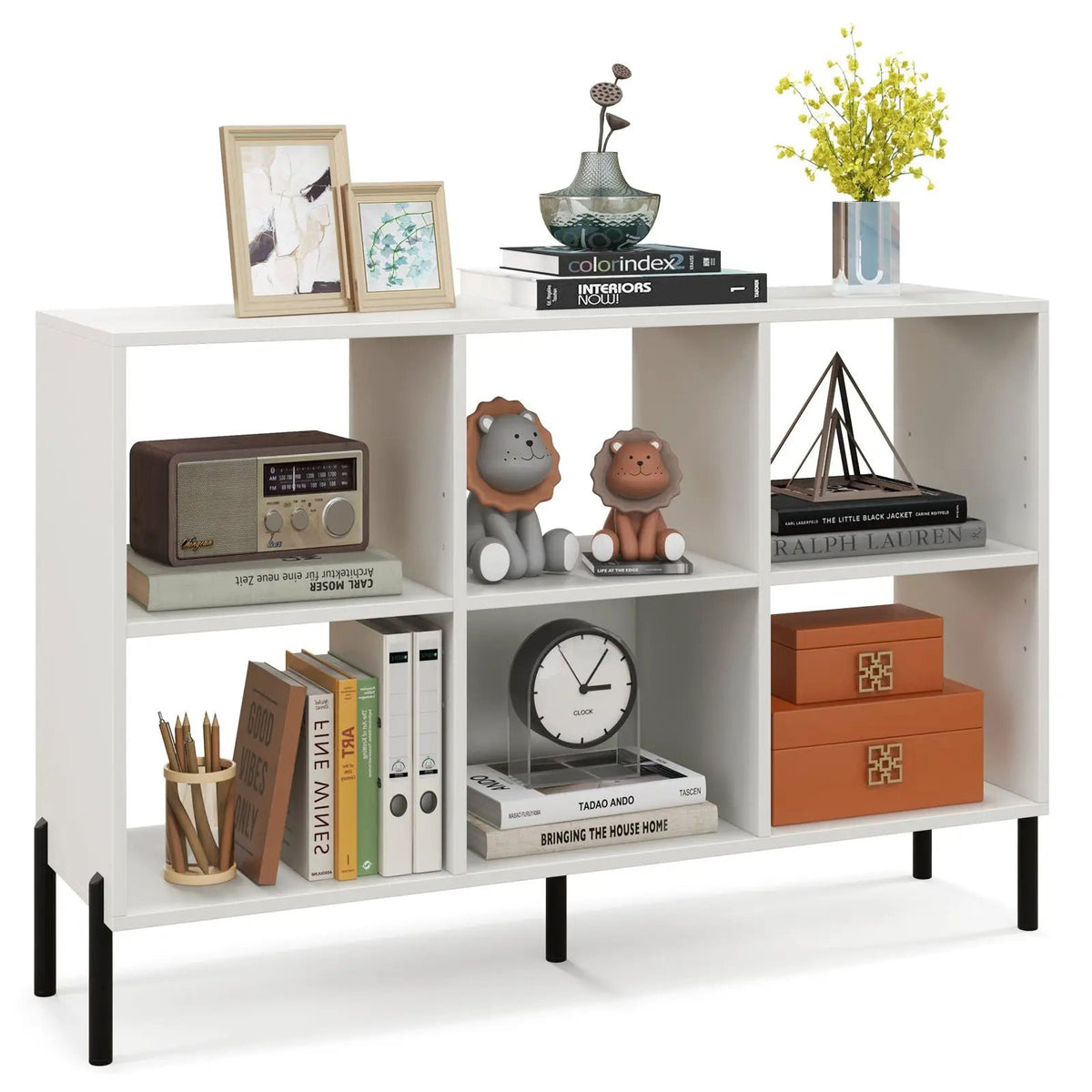 Open-Back Bookshelf with Drawer for Study by DirectDeals