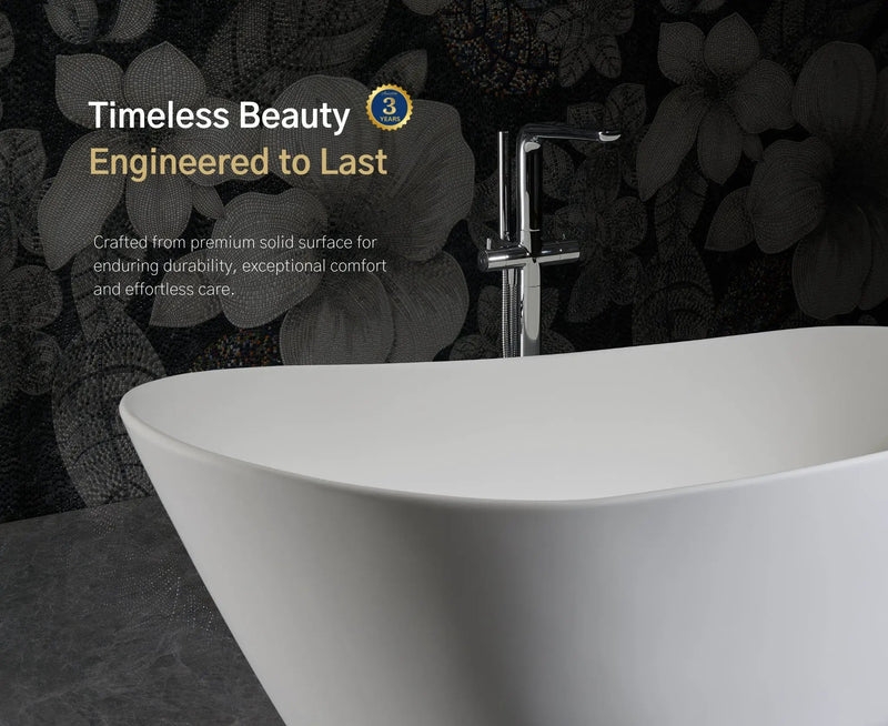 Whitmore Freestanding Solid Surface Bathtub by Ancerre Designs