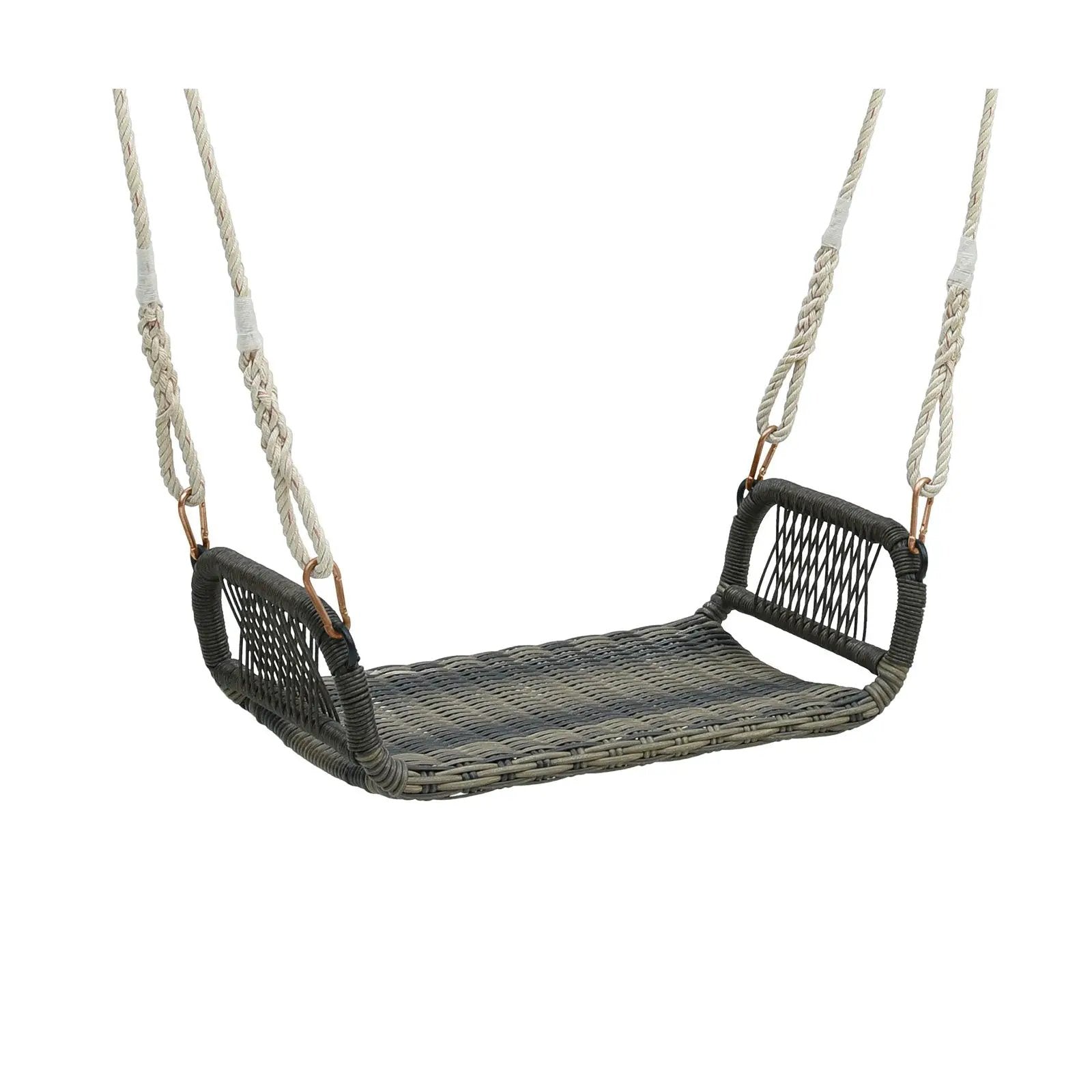 Wicker Porch Swing Seat with Cozy Armrests by DirectDeals