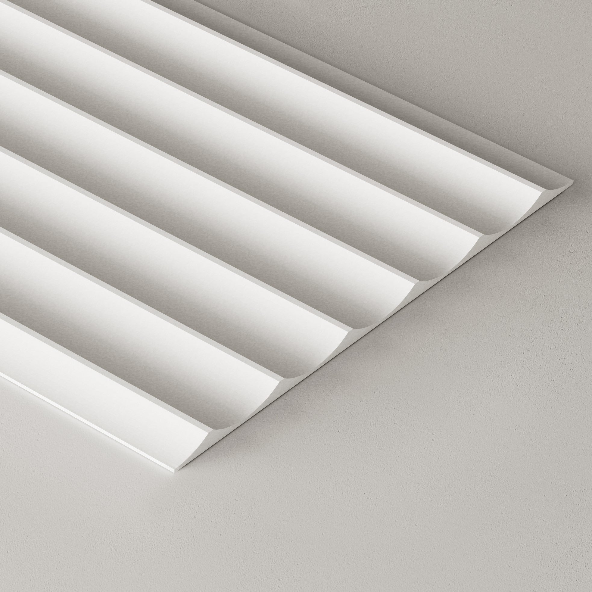 Paintable Wide Fluted Wall Panels by andor willow