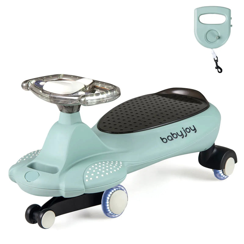 Wiggle Car with Hauling Rope Ride on Toy with Under-Seat Storage by DirectDeals