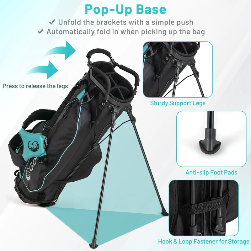 Women's Complete Golf Clubs and Bag Set Golf Stand Bag-Green by DirectDeals