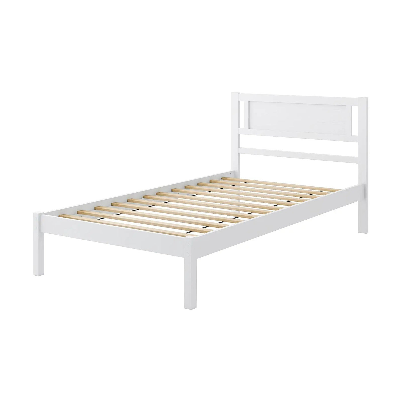 Twin/Full/Queen Size Wood Bed Frame with Headboard and Wooden Slats Support by DirectDeals