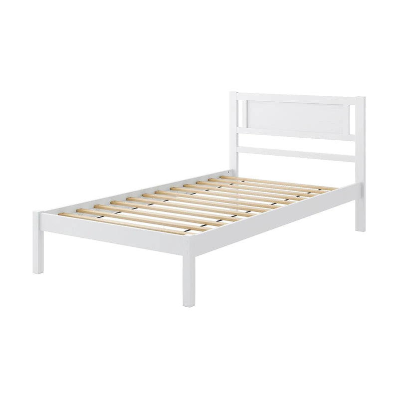Twin/Full/Queen Size Wood Bed Frame with Headboard and Wooden Slats Support by DirectDeals