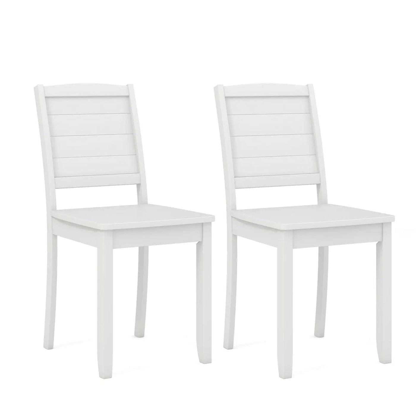 Wood Dining Chair Set of 2 Armless Kitchen Chairs with Rubber Wood Legs by DirectDeals