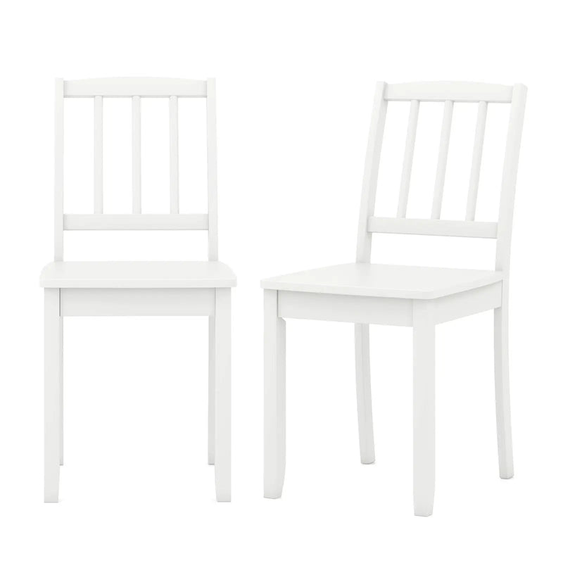 Wood Dining Chair Set of 2 with Rubber Wood Legs by DirectDeals