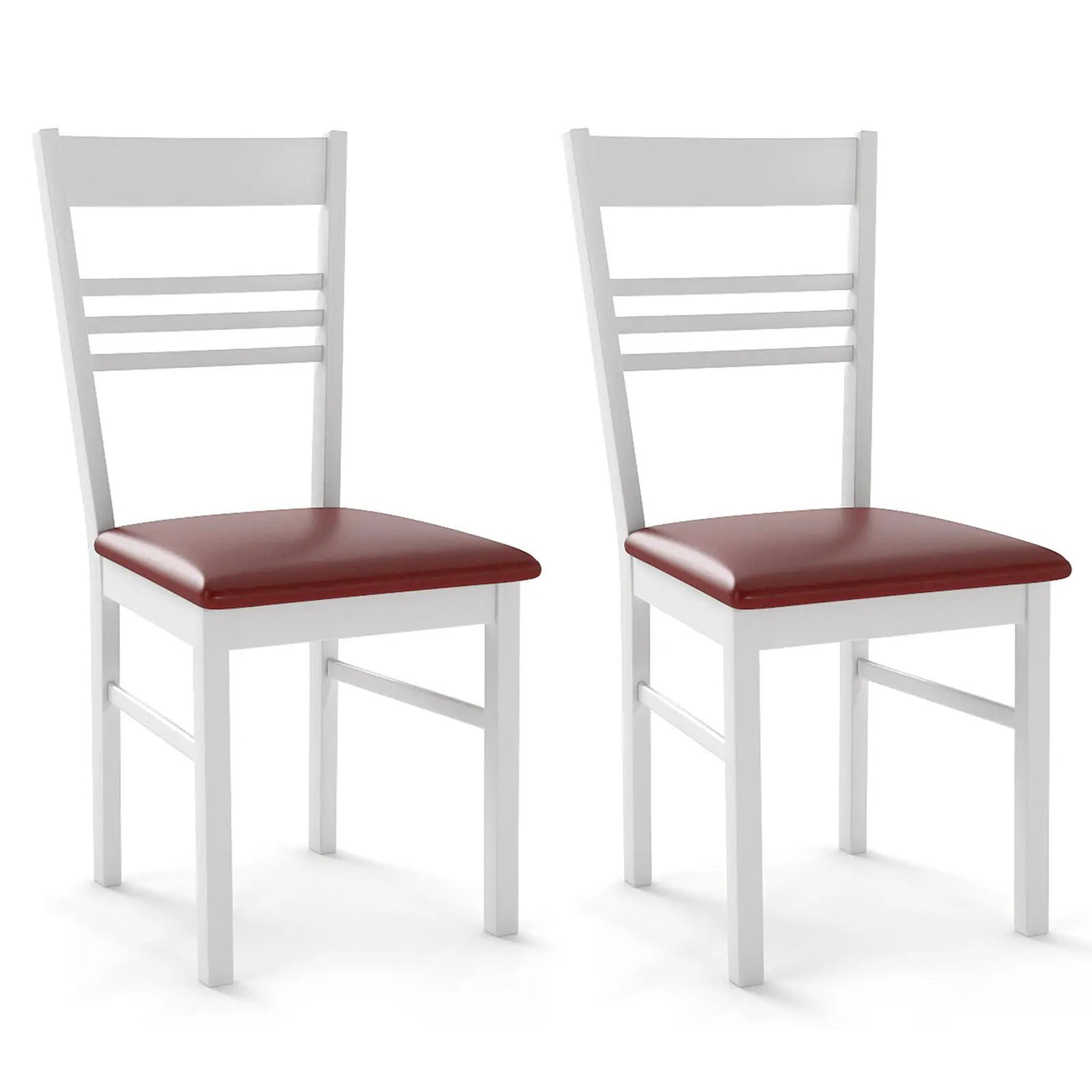 Wood Dining Chairs Set of 2 with Rubber Wood Frame by DirectDeals