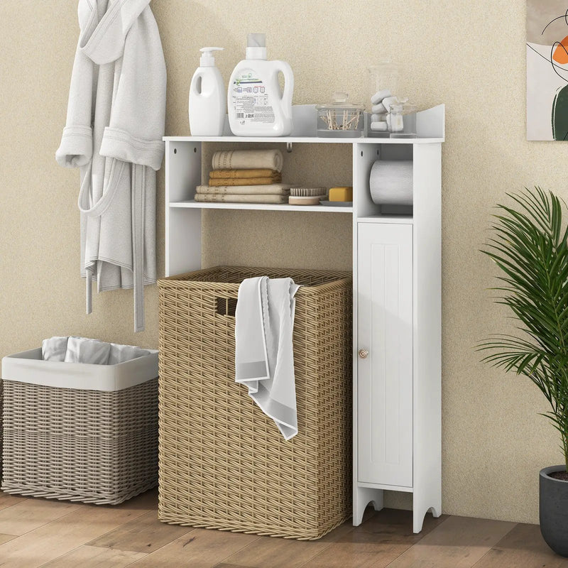 Wood Over the Toilet Bathroom Space Saver with Paper Holder and Shelf by DirectDeals
