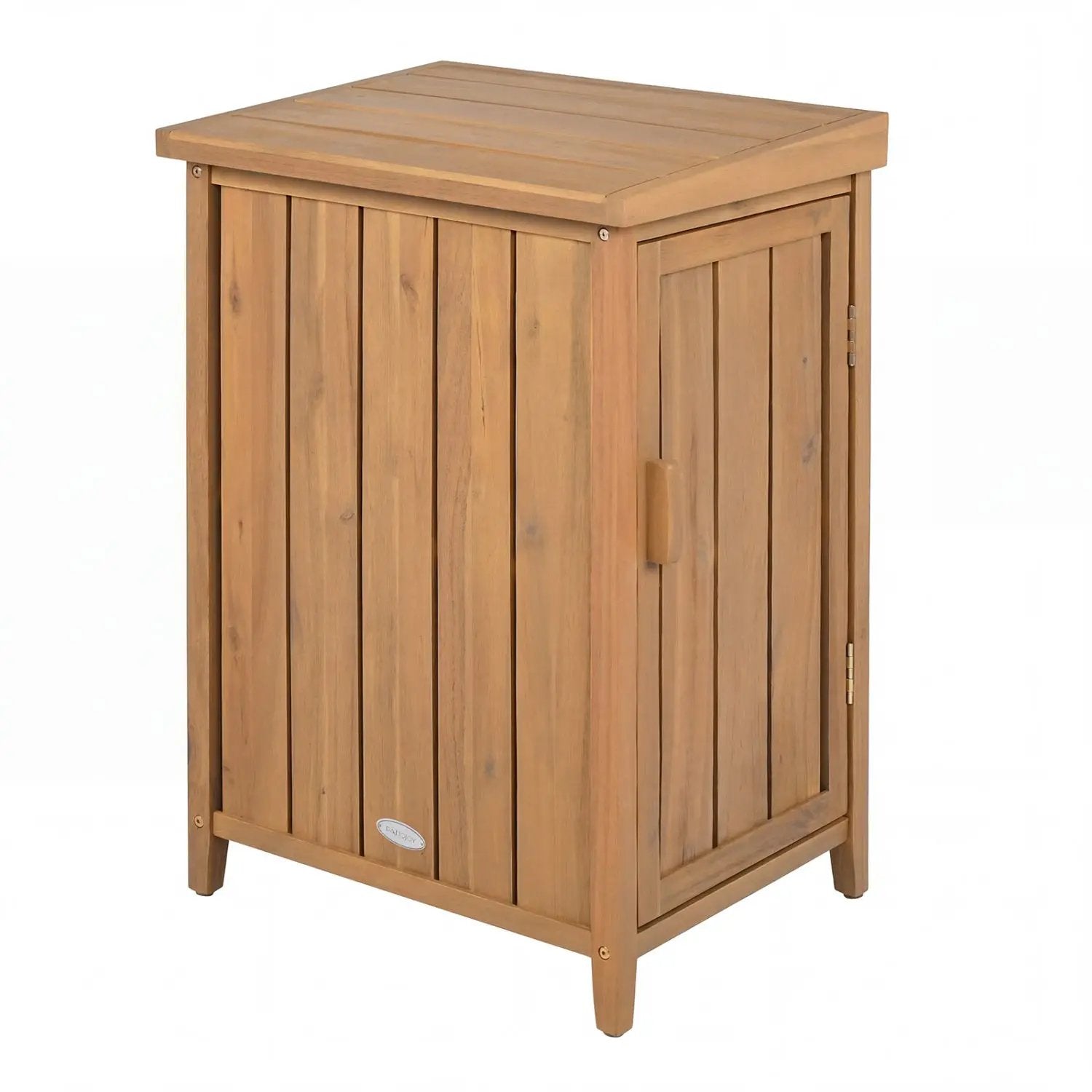 Wood Package Delivery Box with Openable Lid and Removable Shelf for Garden by DirectDeals