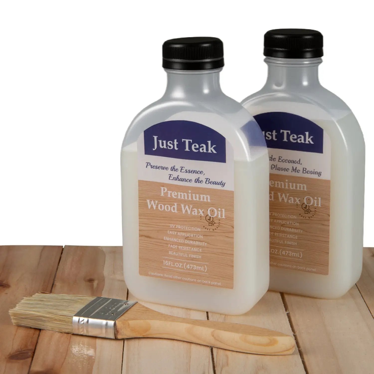 Wood Oil Cleaner and Brightener Set - 16 oz (2 Pack) by DirectDeals