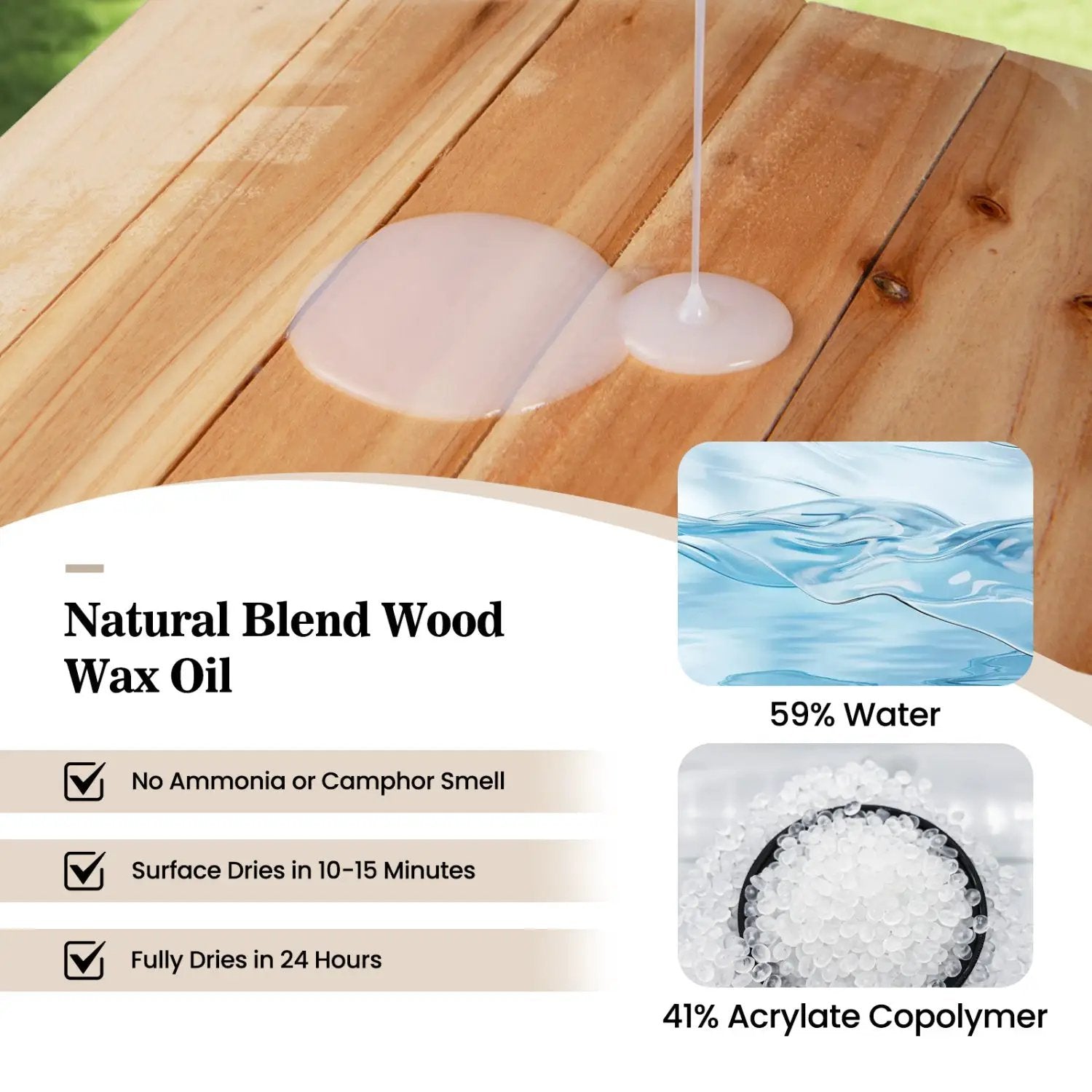 Wood Oil Cleaner and Brightener Set - 16 oz (2 Pack) by DirectDeals