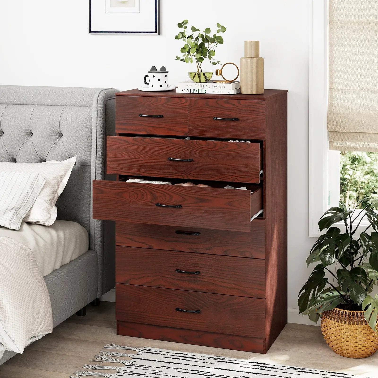 Wooden Chest of Drawers with Anti by DirectDeals