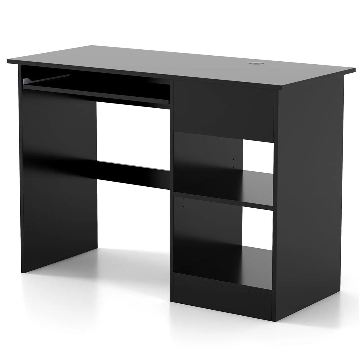Wooden Computer Desk with CPU Stand by DirectDeals
