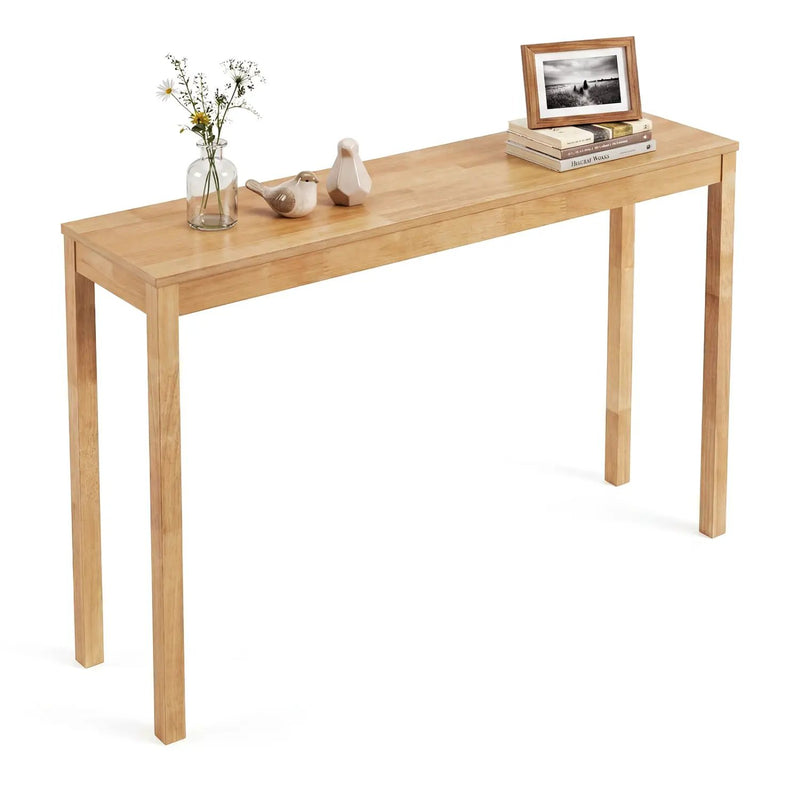 Wooden Console Table Modern Farmhouse Sofa Table with Thickened Top by DirectDeals