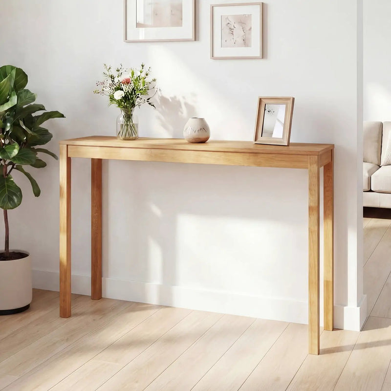 Wooden Console Table Modern Farmhouse Sofa Table with Thickened Top by DirectDeals