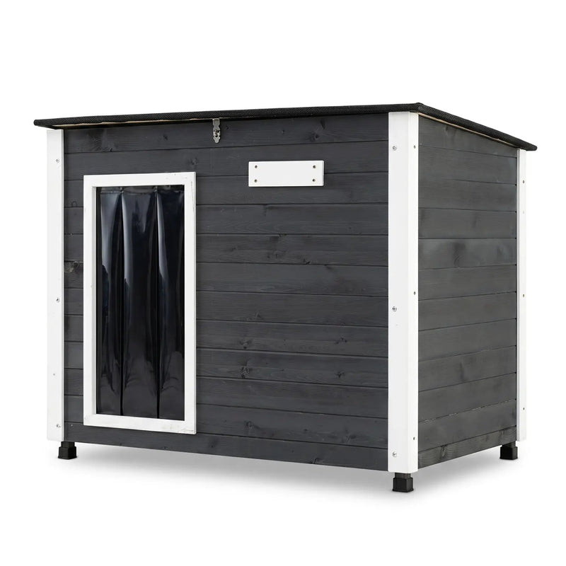 Wooden Dog House Outdoor with Openable Roof - Large by DirectDeals