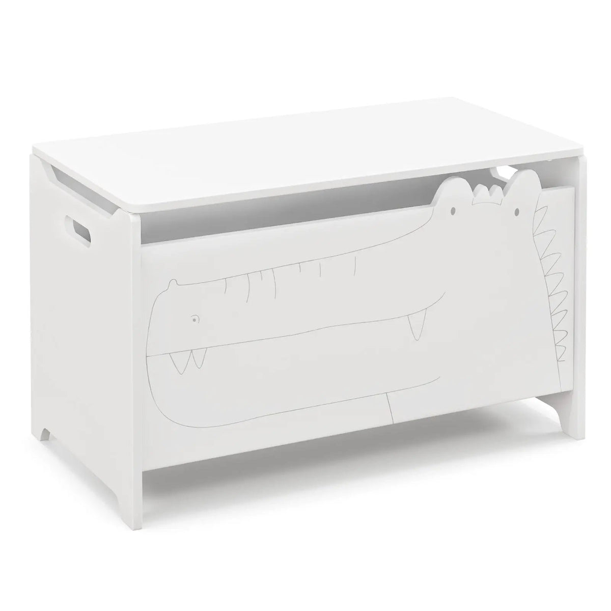 Wooden Kids Toy Box with Safety Hinge by DirectDeals