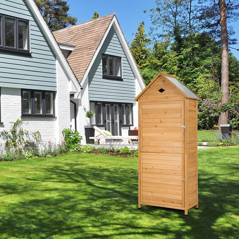 Wooden Outdoor Lockable Garden Tool Storage by DirectDeals