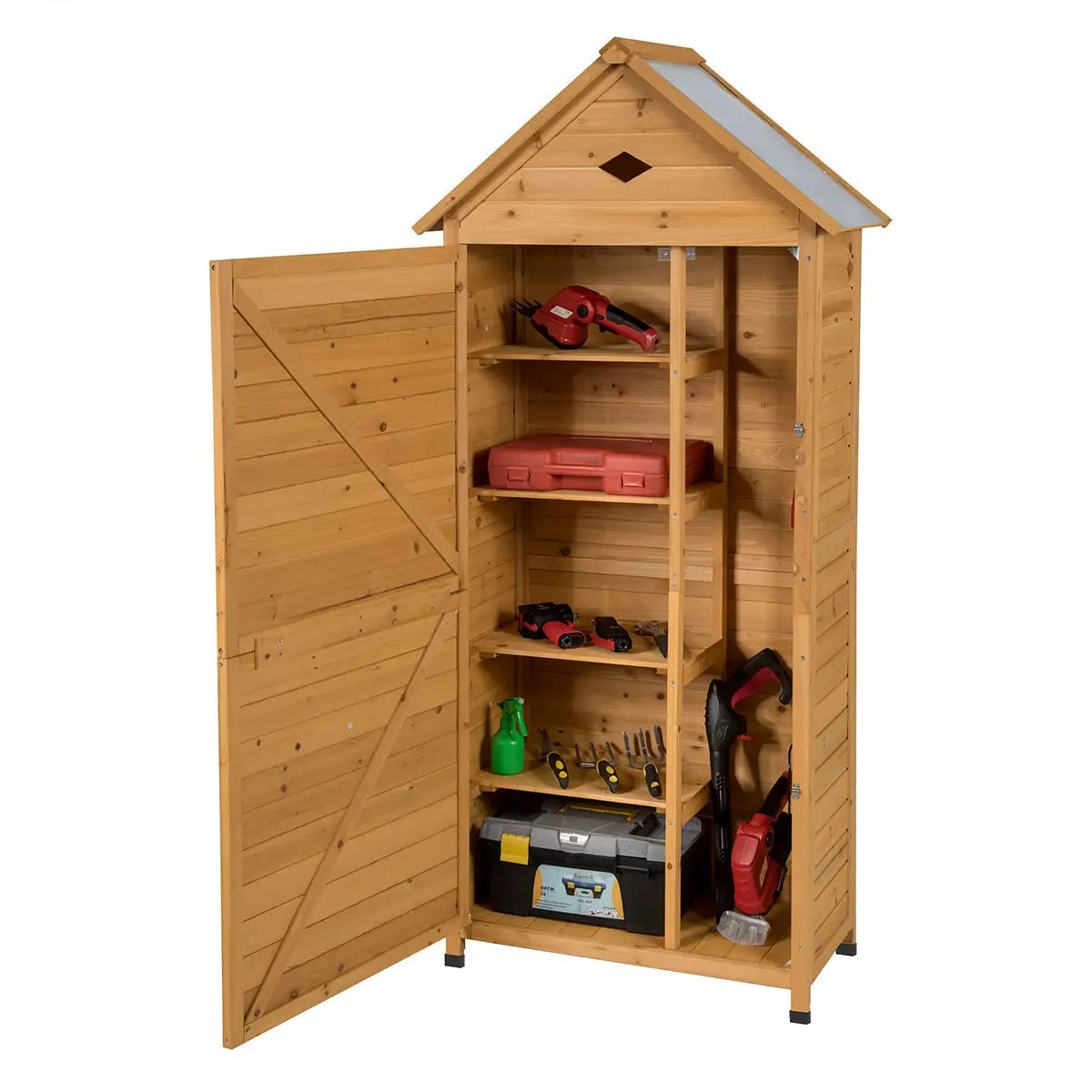 Wooden Outdoor Lockable Garden Tool Storage by DirectDeals