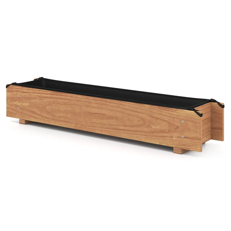 Wooden Raised Garden Bed with Drainage Holes for Vegetable Flower Herb Succulent by DirectDeals