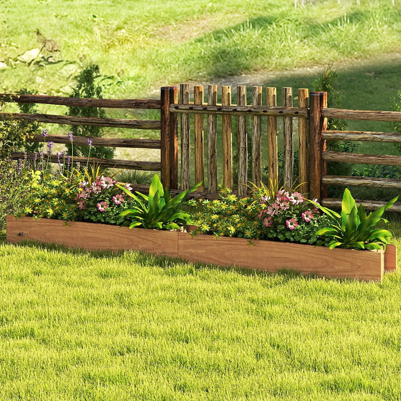 Wooden Raised Garden Bed with Drainage Holes for Vegetable Flower Herb Succulent by DirectDeals