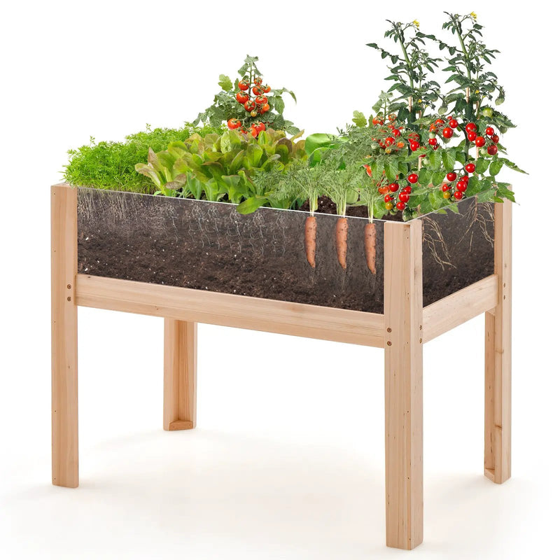 30/47 Inch Wooden Raised Garden Bed by DirectDeals