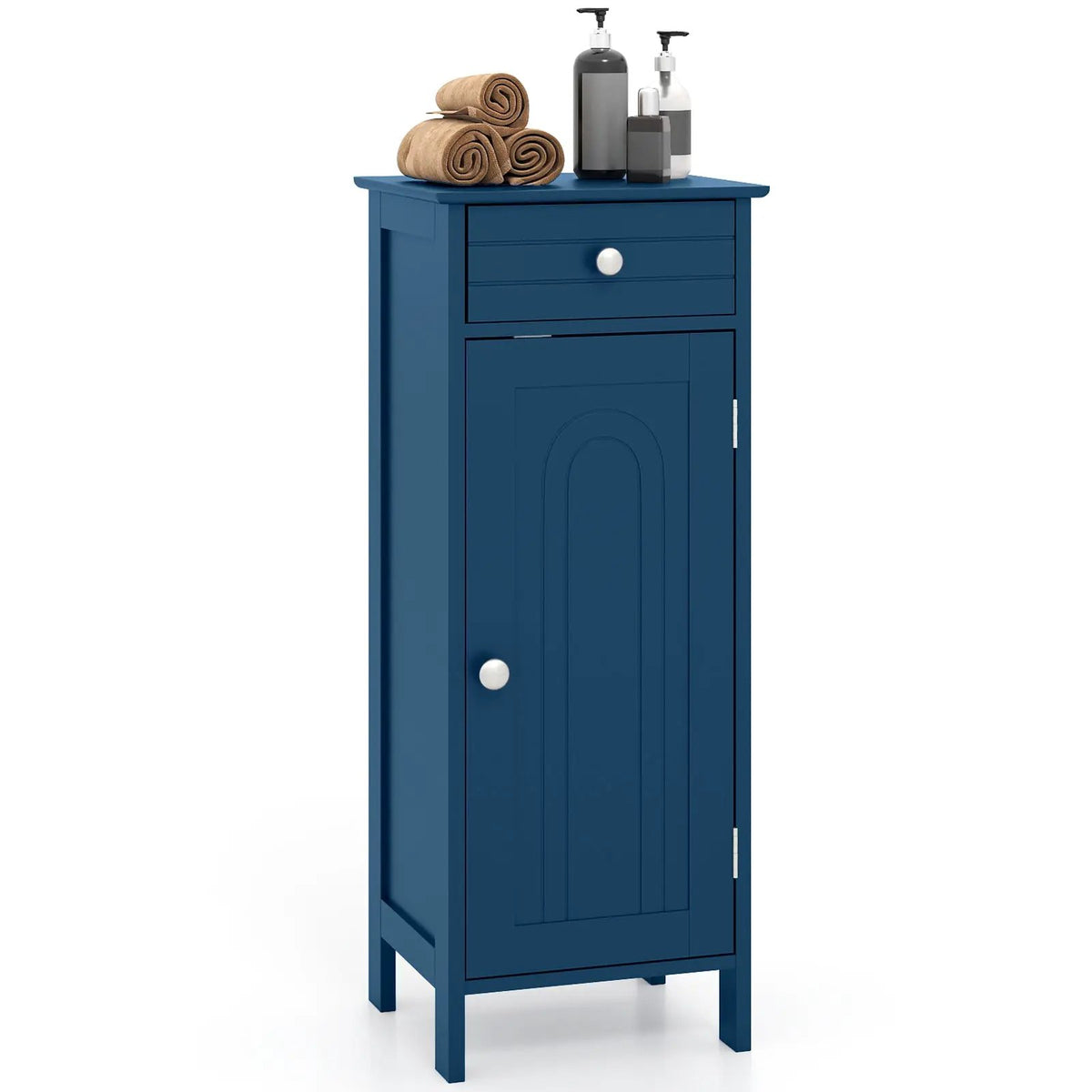 Wooden Storage Free-Standing Floor Cabinet with Drawer and Shelf by DirectDeals