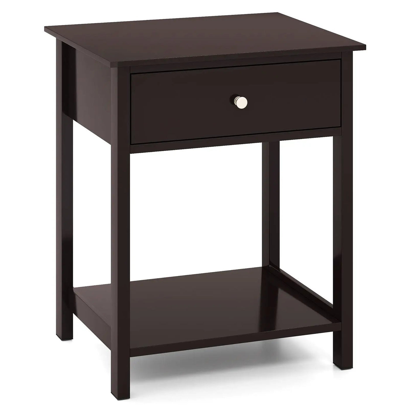 Wooden Storage Shelf with Drawer for Bedroom and Living Room by DirectDeals