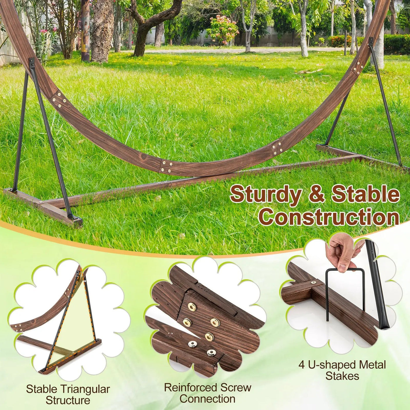 Wooden Wedding Arch Solid Wood Arbor Backdrop Stand for Wedding Ceremony by DirectDeals