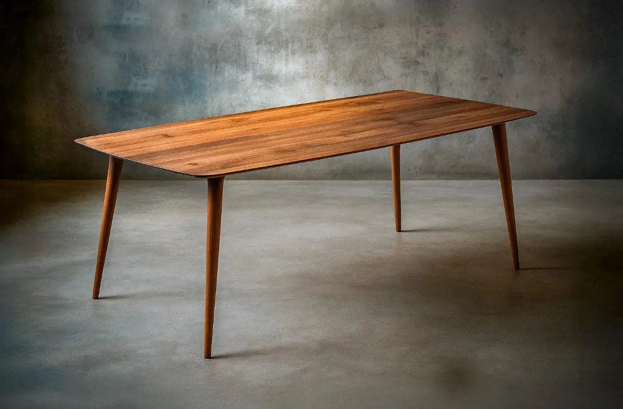Edge Glued Hardwood Dining Table - Solid Kitchen Table by Gizz