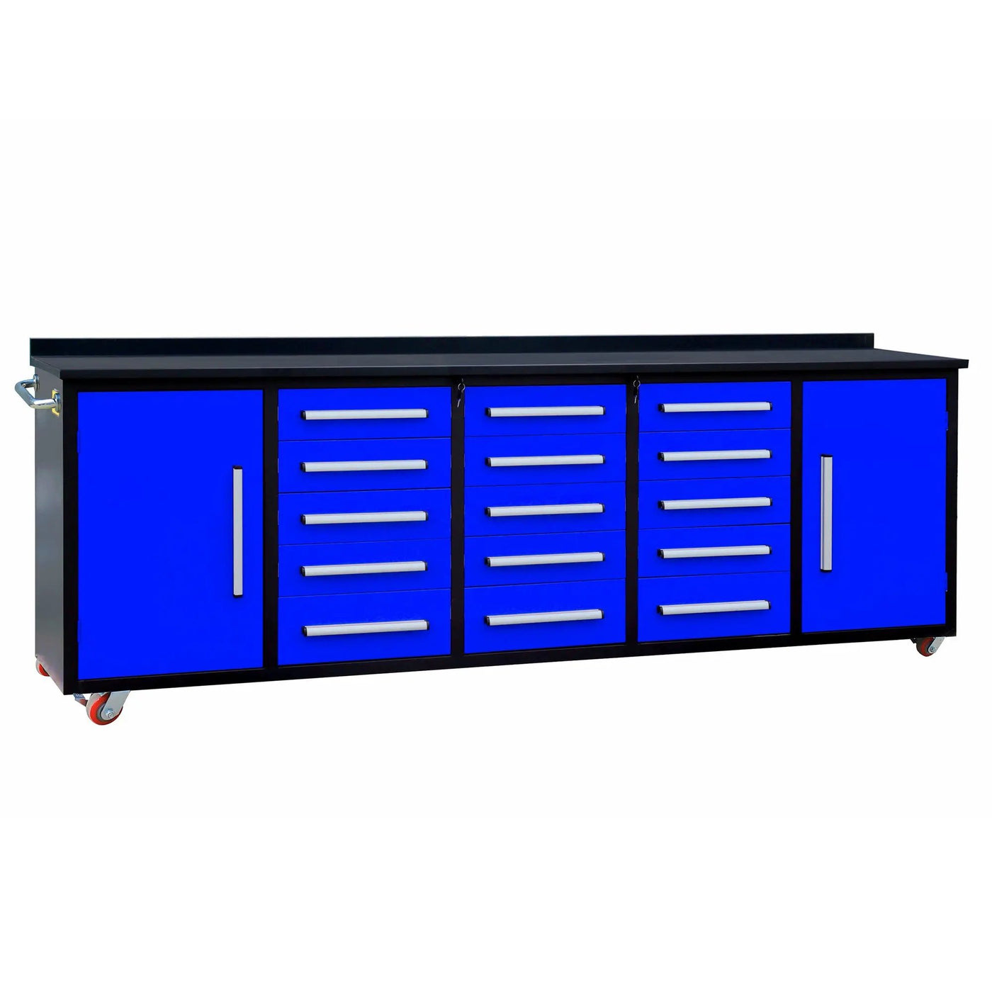 10ft 15-Drawer Storage Workbench with Wheels by Chery Industrial