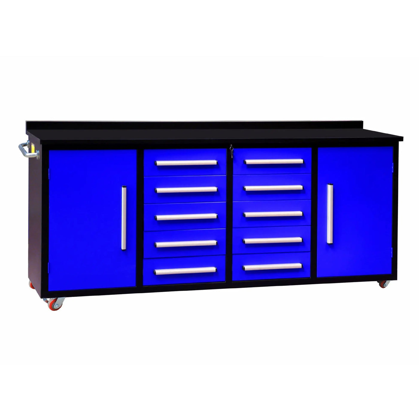 7ft Heavy Duty Workbench with 10 Drawers & 2 Cabinets by Chery Industrial