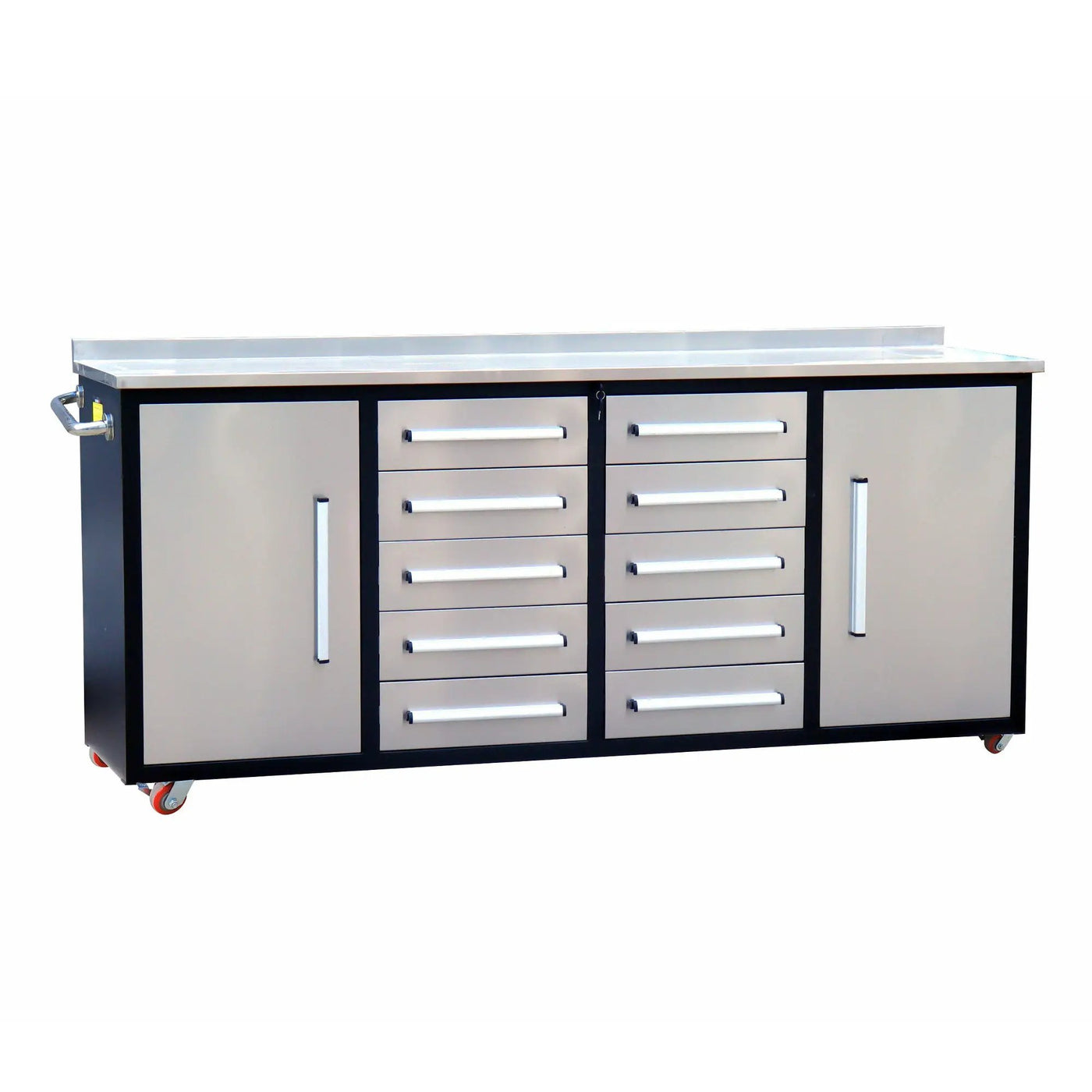 7ft Heavy Duty Workbench with 10 Drawers & 2 Cabinets by Chery Industrial
