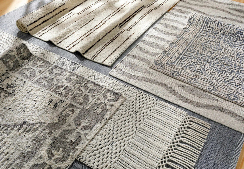 Lavalwaves Hand Woven Flatweave Wool Carpet - Clearance by Boutique Rugs