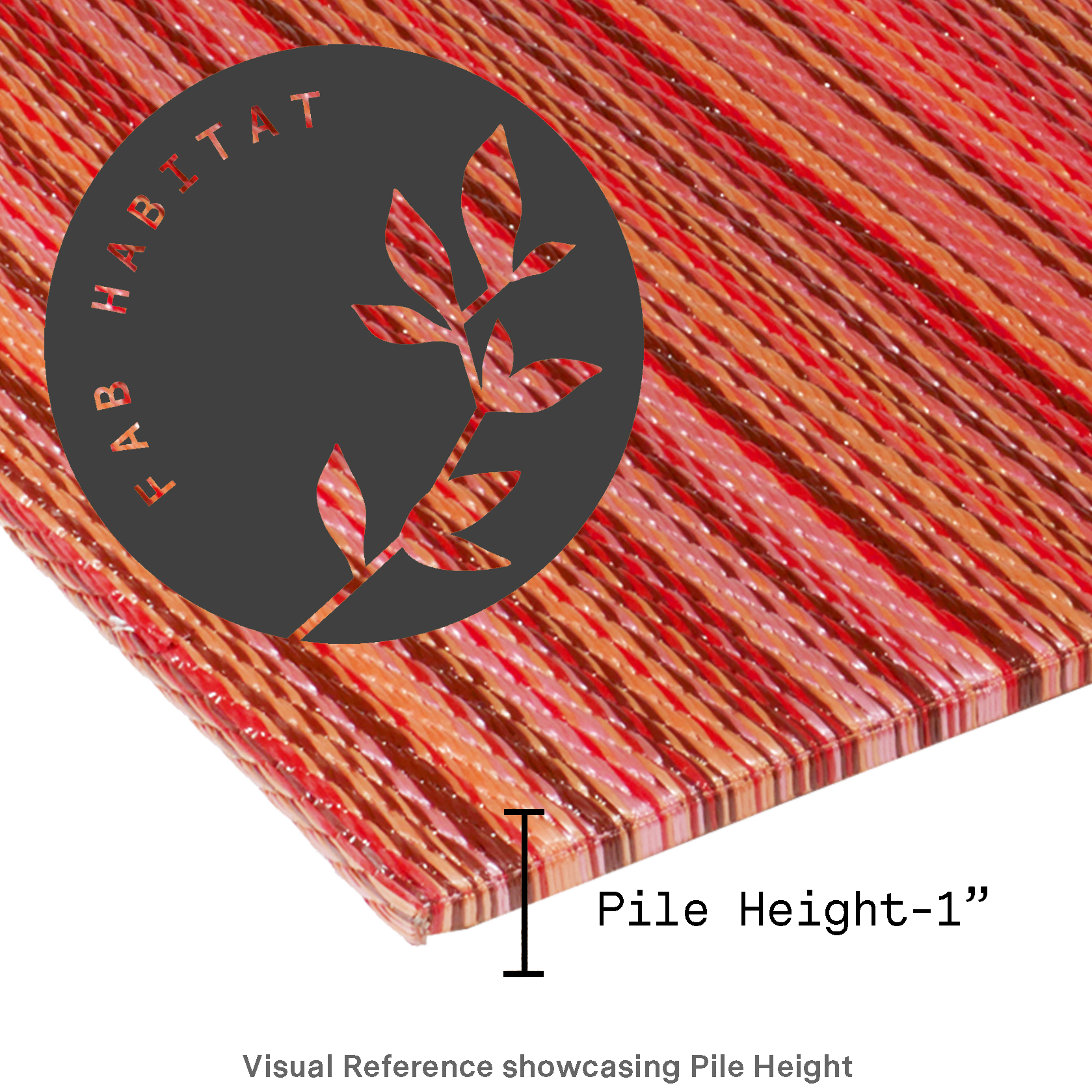 Cancun Sunset Outdoor Doormat – 24" x 36" Non-Slip, Recycled Plastic by Fab Habitat