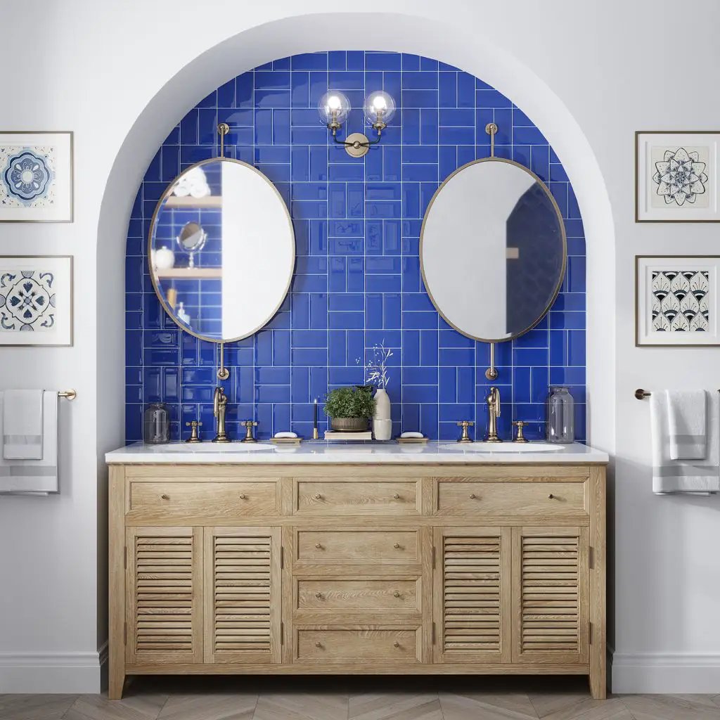 Cobalt Blue 3x6 Glossy Subway Glass Tile (40 pack, 5 sq ft/case) by Apollo Tile