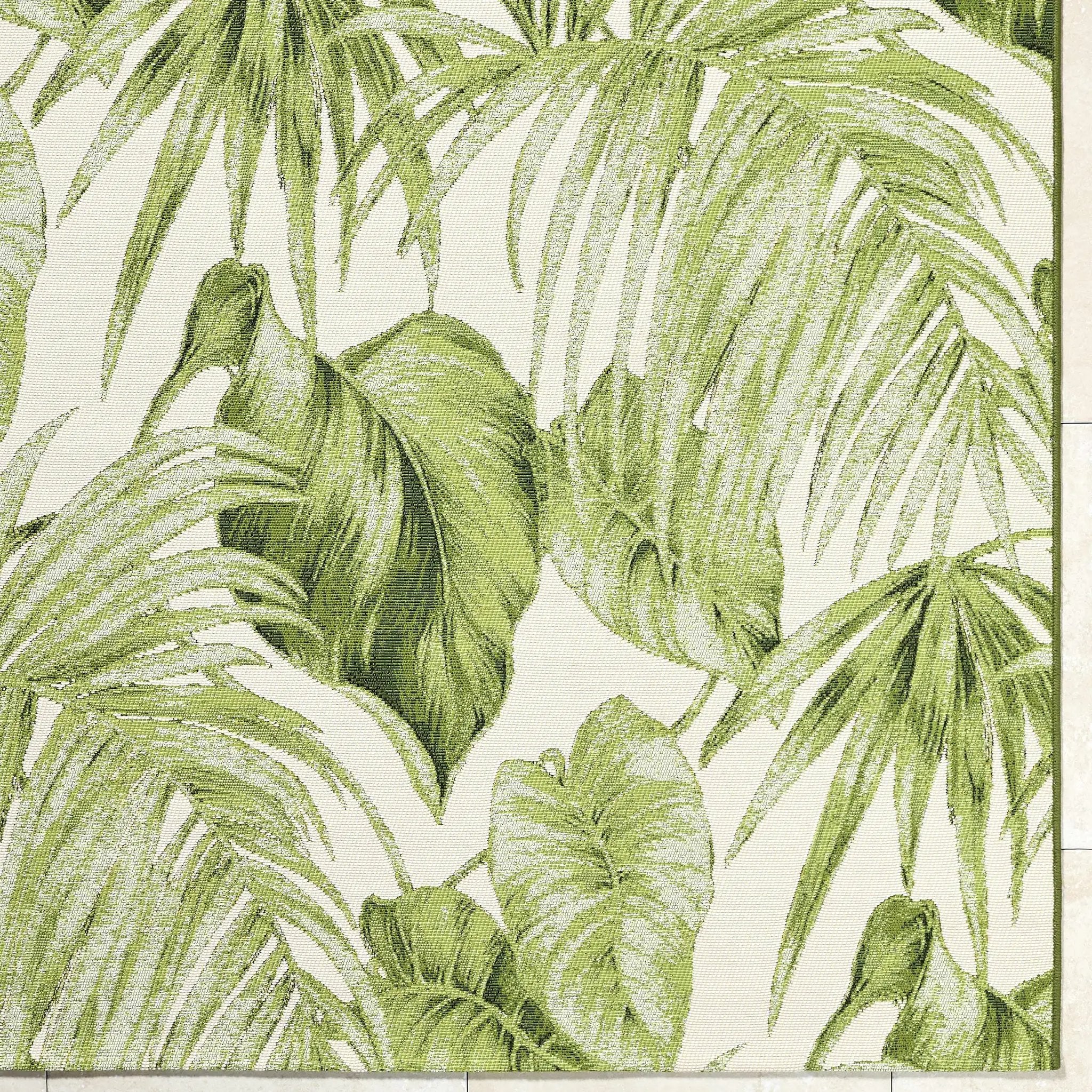 Amirah Green Outdoor Area Rug by Boutique Rugs