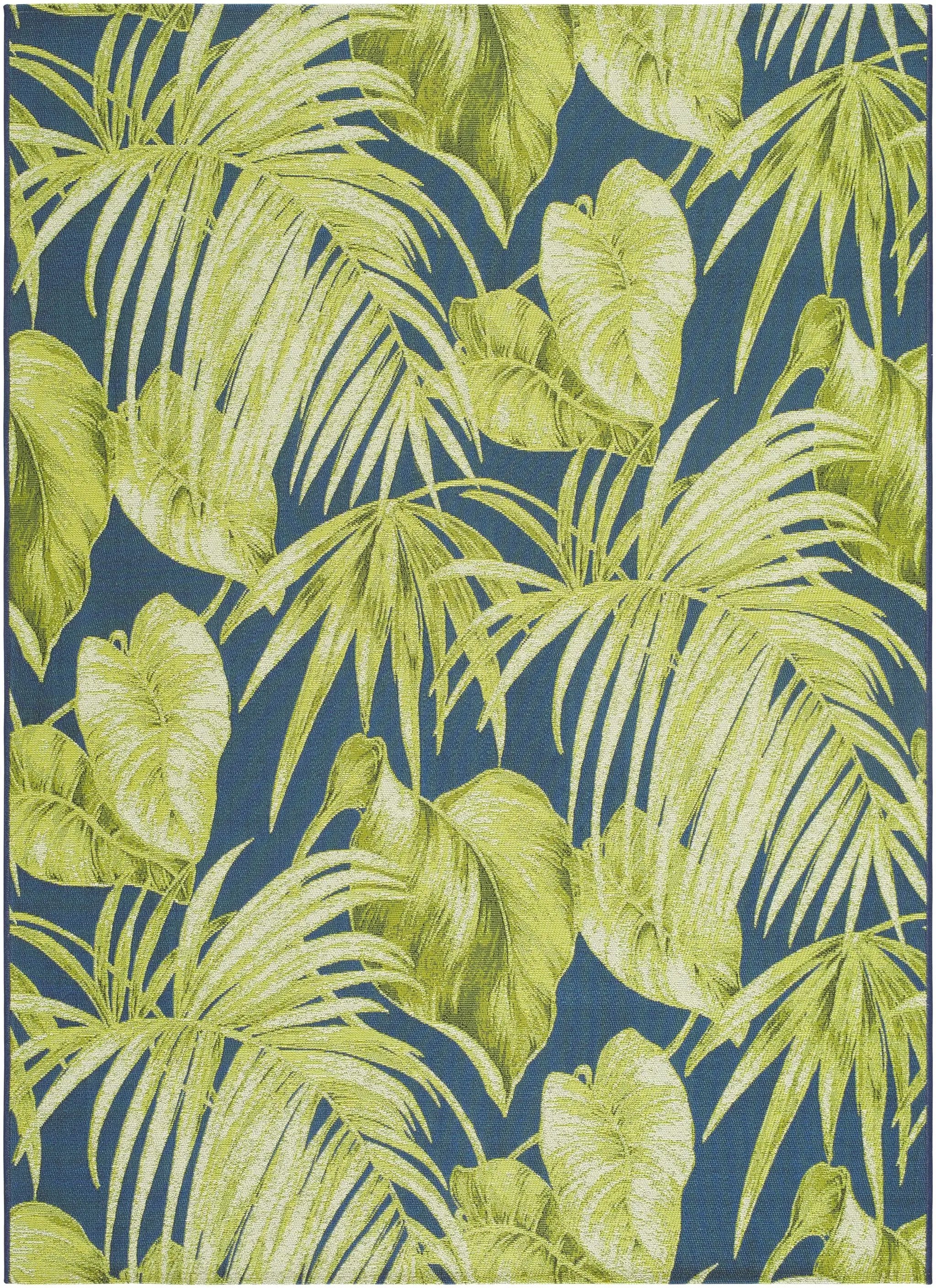 Amirah Teal Outdoor Area Rug by Boutique Rugs