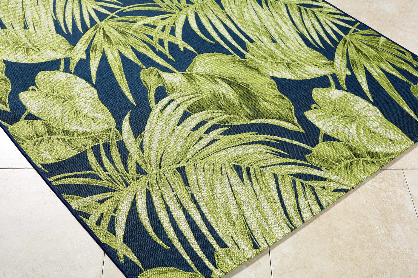 Amirah Teal Outdoor Area Rug by Boutique Rugs