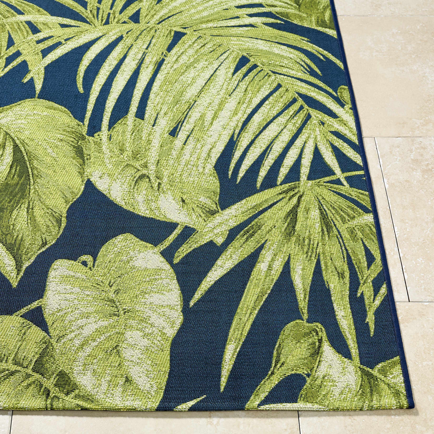 Amirah Teal Outdoor Area Rug by Boutique Rugs