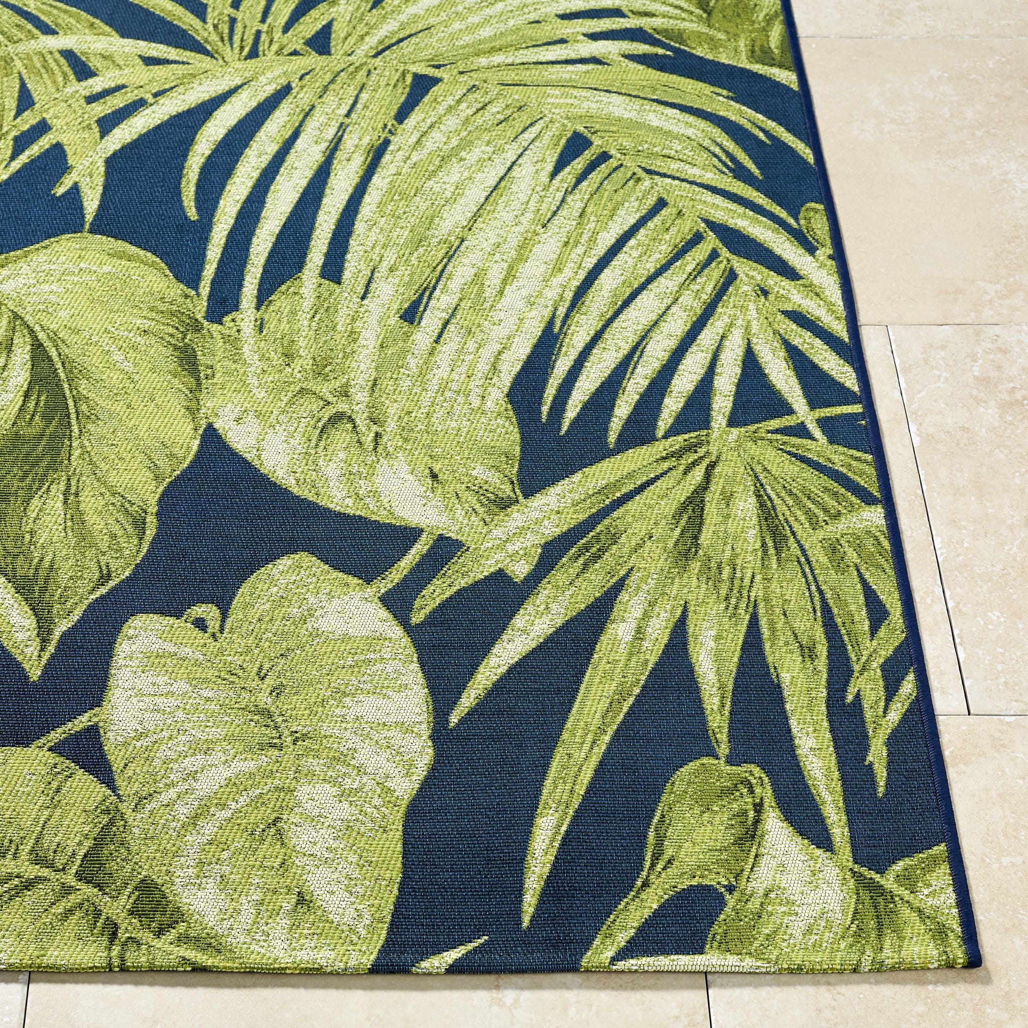 Amirah Teal Outdoor Area Rug by Boutique Rugs