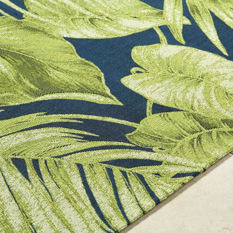 Amirah Teal Outdoor Area Rug by Boutique Rugs