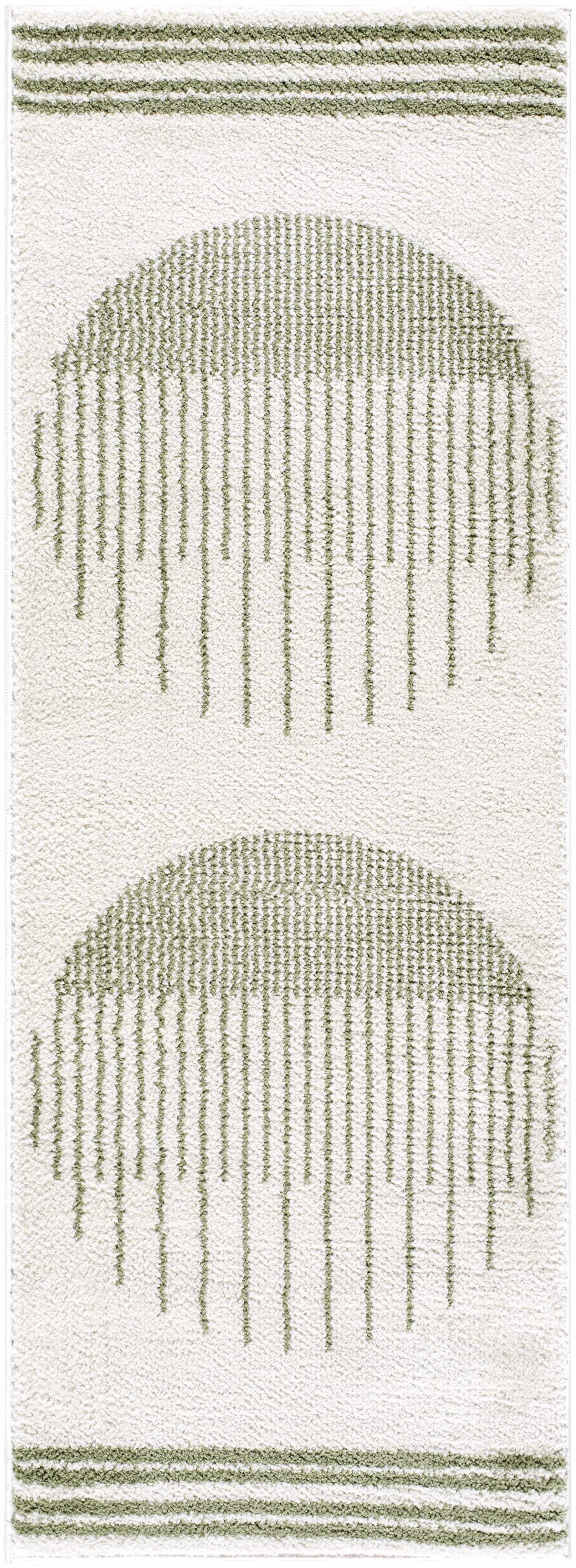 Apichu Green Washable Area Rug by Boutique Rugs