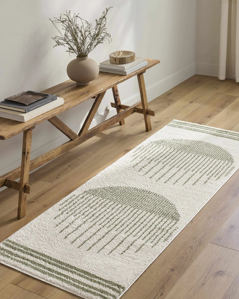 Apichu Green Washable Area Rug by Boutique Rugs