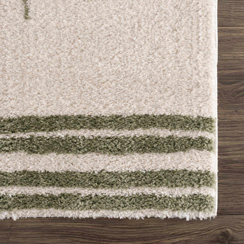 Apichu Green Washable Area Rug by Boutique Rugs
