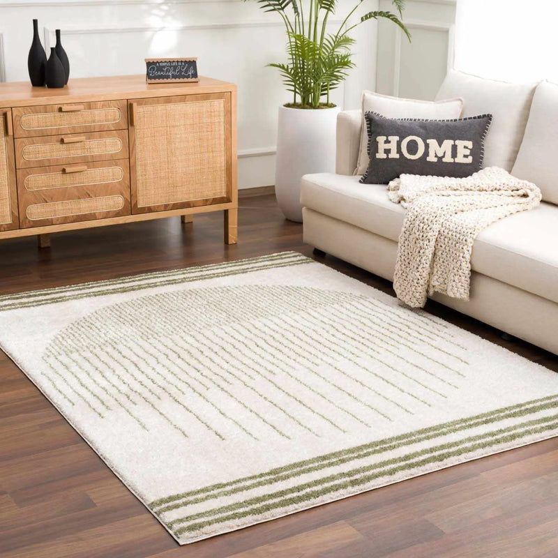 Apichu Green Washable Area Rug by Boutique Rugs