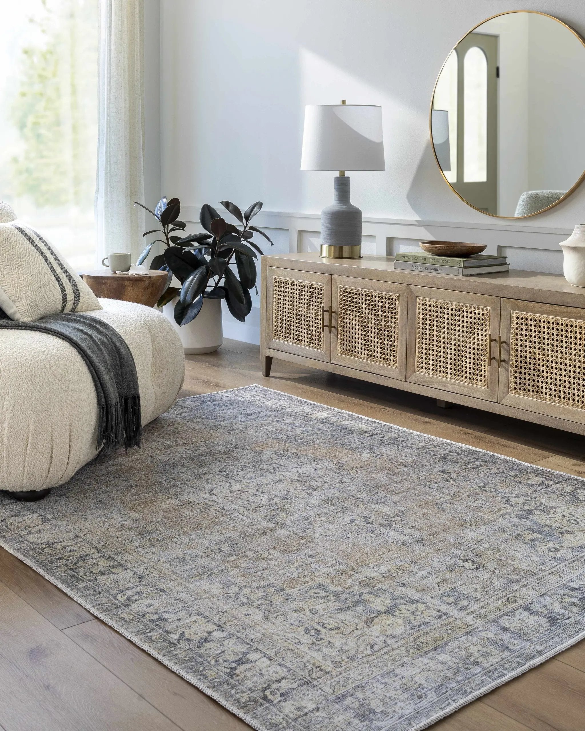Darling Machine Woven Becki Owens x LIVABLISS BODA-2305 Washable Area Rug by Boutique Rugs