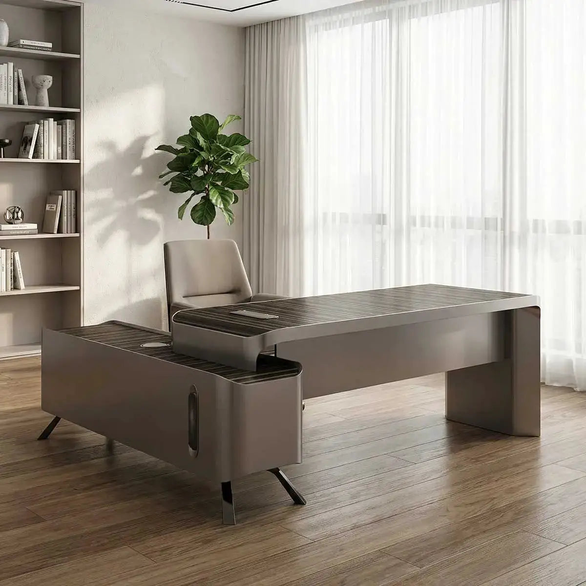 Conex · Luxury L-Shaped Executive Desk by Arc Grove