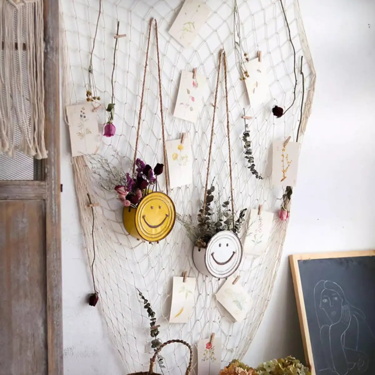 Happy Face Hanging Planter by RusticReach