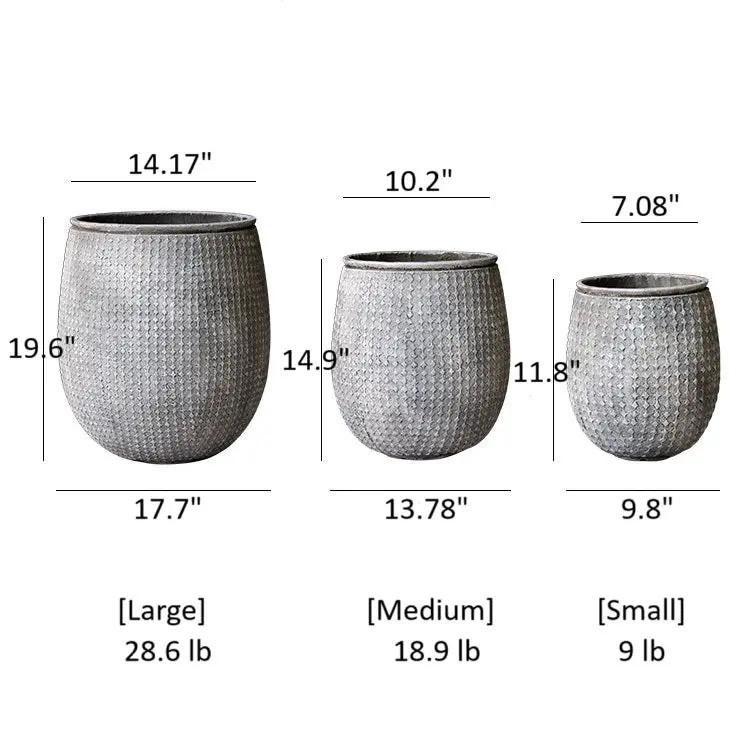 StoneNest Textured Planter by RusticReach